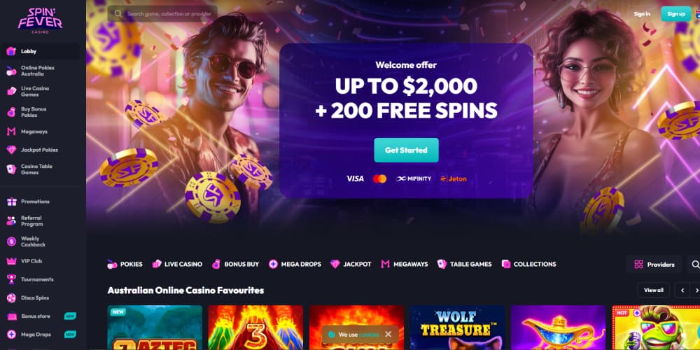 Spin Fever homepage
